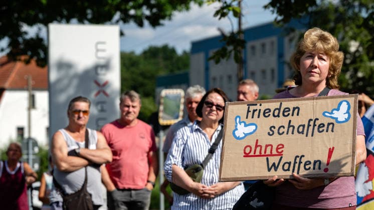 August 7, 2026, Germany, Saxony, Doberschau-Gaußig: Frank Peschel, a member of the state parliament for the AfD, has announced a protest rally to be held at the Maxam plant. The plant was purchased by the defense contractor Czechoslovak Group (CSG). Peschel intends to demonstrate against the militarization of our country.
