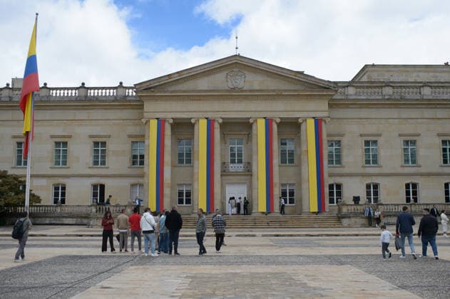 August 7, 2026, Bogota, Bogota D.C, Colombia: Colombian left-wing president Gustavo Petro (2022-2026) leaves the presidential palace Palacio de Narino ahead of the inauguration of president-elect Abelardo De la Espriella on August 7, 2026 in Bogota, Colombia. Bogota Colombia  - ZUMAvp1_ 20260807_zia_vp1_021 Copyright: xSebastianxBarrosx