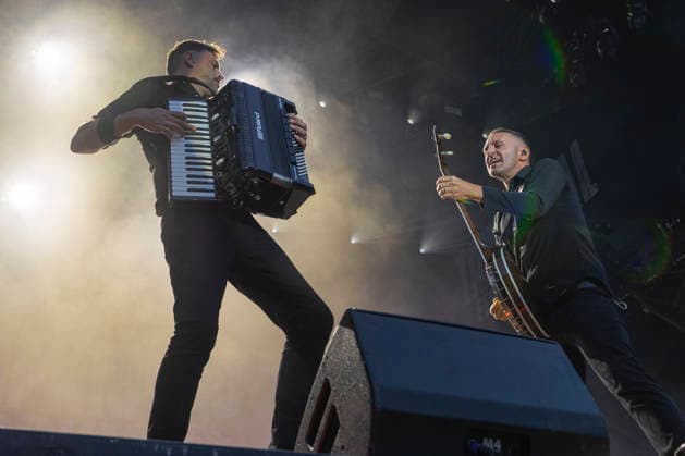 Dropkick Murphys, Tim Brennan, and Jeff DaRosa, on stage at the Taubertal Festival 2026 in Rothenburg ob der Tauber, Germany, on August 7, 2026 Copyright: HMBxMedia xHeikoxBecker