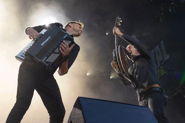 Dropkick Murphys, Tim Brennan, and Jeff DaRosa, on stage at the Taubertal Festival 2026 in Rothenburg ob der Tauber, Germany, on August 7, 2026 Copyright: HMBxMedia xHeikoxBecker