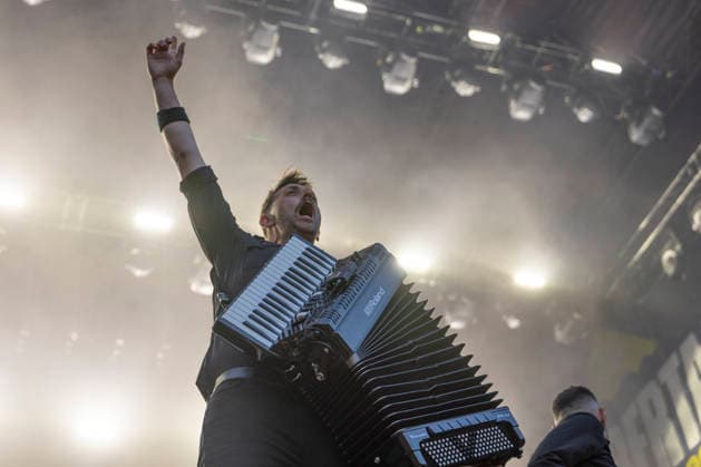 Dropkick Murphys Tim Brennan on stage at the Taubertal Festival 2026 in Rothenburg ob der Tauber, Germany, on August 7, 2026 Copyright: HMBxMedia xHeikoxBecker