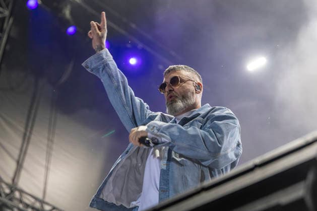 Sido performs on stage at the Taubertal Festival 2026 in Rothenburg ob der Tauber, Germany, on August 7, 2026 Copyright: HMBxMedia xHeikoxBecker