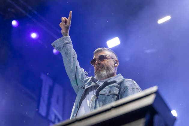 Sido performs on stage at the Taubertal Festival 2026 in Rothenburg ob der Tauber, Germany, on August 7, 2026 Copyright: HMBxMedia xHeikoxBecker