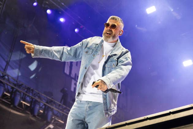 Sido performs on stage at the Taubertal Festival 2026 in Rothenburg ob der Tauber, Germany, on August 7, 2026 Copyright: HMBxMedia xHeikoxBecker