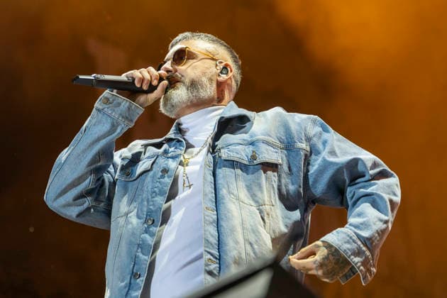 Sido performs on stage at the Taubertal Festival 2026 in Rothenburg ob der Tauber, Germany, on August 7, 2026 Copyright: HMBxMedia xHeikoxBecker