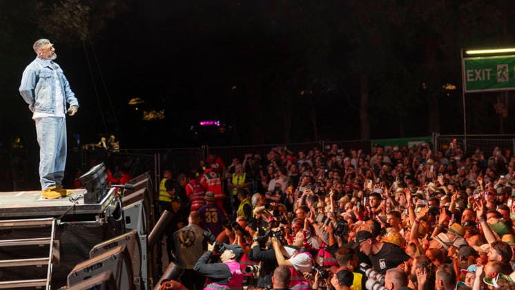 Sido performs on stage at the Taubertal Festival 2026 in Rothenburg ob der Tauber, Germany, on August 7, 2026 Copyright: HMBxMedia xHeikoxBecker