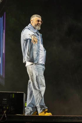Sido performs on stage at the Taubertal Festival 2026 in Rothenburg ob der Tauber, Germany, on August 7, 2026 Copyright: HMBxMedia xHeikoxBecker