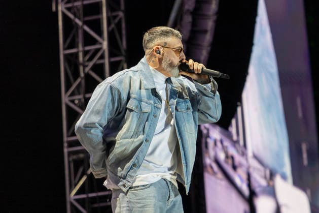 Sido performs on stage at the Taubertal Festival 2026 in Rothenburg ob der Tauber, Germany, on August 7, 2026 Copyright: HMBxMedia xHeikoxBecker