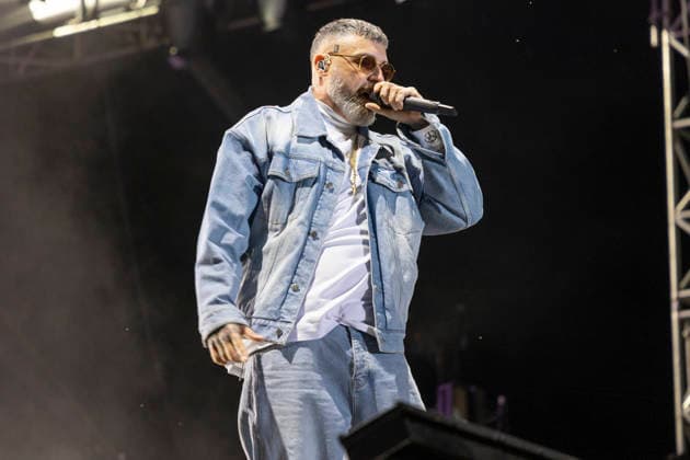 Sido performs on stage at the Taubertal Festival 2026 in Rothenburg ob der Tauber, Germany, on August 7, 2026 Copyright: HMBxMedia xHeikoxBecker