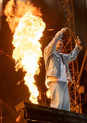 Sido performs on stage at the Taubertal Festival 2026 in Rothenburg ob der Tauber, Germany, on August 7, 2026 Copyright: HMBxMedia xHeikoxBecker