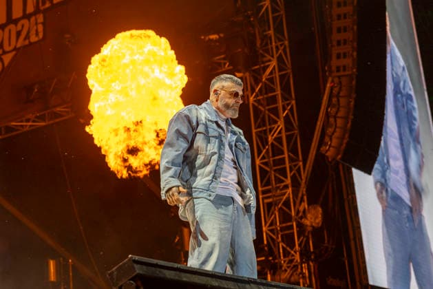 Sido performs on stage at the Taubertal Festival 2026 in Rothenburg ob der Tauber, Germany, on August 7, 2026 Copyright: HMBxMedia xHeikoxBecker