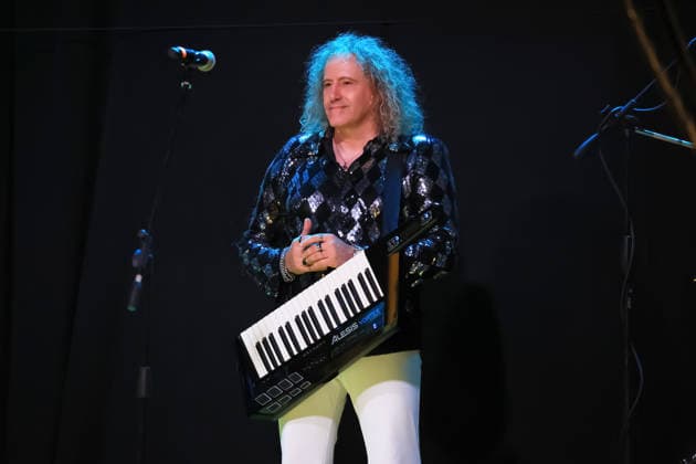 IPA87311542 - in the photo I Cugini di Campagna Tiziano Leonardi Nick Luciani Ivano Michetti e Silvano Michetti performing live in Giardinello for the Feast of the Most Holy Crucifix  Copyright: xAlbertoxLoxBiancox xx 87311542