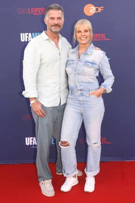 Simon Böer and Melanie Marschke at the SOKO Leipzig Night during the 2026 Leipzig Film Nights at the Scheibenholz Racetrack in Leipzig, August 7, 2026 Foto:xAgenturxWehnertx xZichyx xFuturexImagex soko_6807