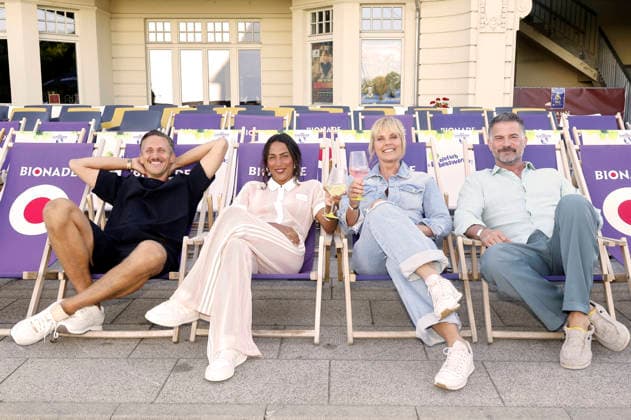 Johannes Hendrik Langer, Amy Mußul, Melanie Marschke, and Simon Böer at the SOKO Leipzig Night during the 2026 Leipzig Film Nights at the Scheibenholz Racetrack in Leipzig, August 7, 2026 Foto:xAgenturxWehnertx xZichyx xFuturexImagex soko_6811