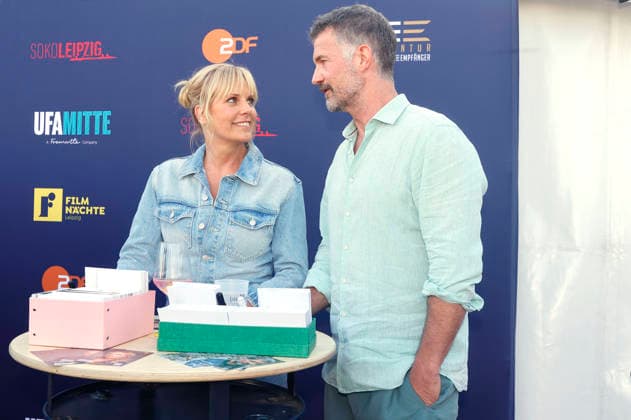 Melanie Marschke and Simon Böer at the SOKO Leipzig Night during the Leipzig Film Nights 2026 at the Scheibenholz Racetrack in Leipzig, August 7, 2026 Foto:xAgenturxWehnertx xZichyx xFuturexImagex soko_6827