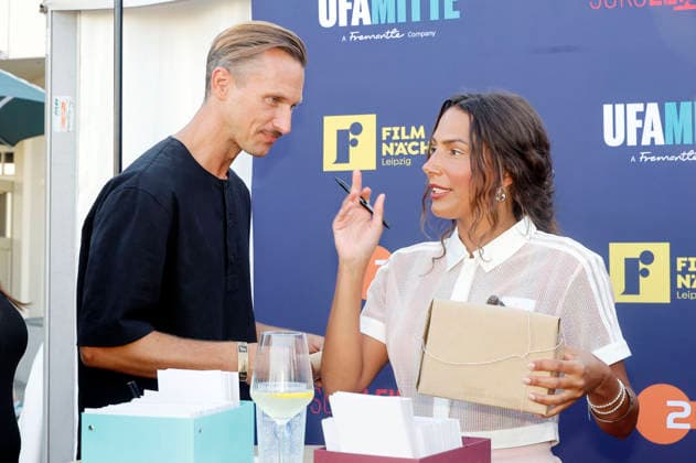 Johannes Hendrik Langer and Amy Mußul at the SOKO Leipzig Night during the 2026 Leipzig Film Nights at the Scheibenholz Racetrack in Leipzig, August 7, 2026 Foto:xAgenturxWehnertx xZichyx xFuturexImagex soko_6828