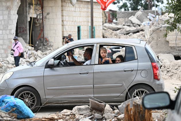 Israeli army enter Lebanon s Western Zawtar in violation of Framework Agreement WESTERN ZAWTAR, LEBANON - AUGUST 08: A view of debris of a building after Israeli forces re-entered the southern town of Western Zawtar overnight violating the Framework Agreement reached between Israel and Lebanon that envisions a phased withdrawal, in Zawtar al-Sharqiyah, Lebanon on August 08, 2026. Houssam Shbaro Anadolu Western Zawtar Lebanon. Editorial use only. Please get in touch for any other usage.  Copyright: x2026xAnadoluxHoussamxShbarox
