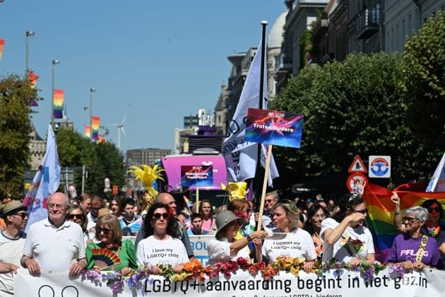 Antwerp Pride Parade ANTWERPEN, BELGIUM - AUGUST 08: Pride is a form of protest, and at the heart of Antwerp Pride activities is the Antwerp Pride Parade..The parade walks through the streets of Antwerp,mainly along the quays on August 08, 2026 in Antwerpen, Belgium, 08 08 2026 Antwerpen Belgium  Copyright: xBertxVanxDenxBrouckex