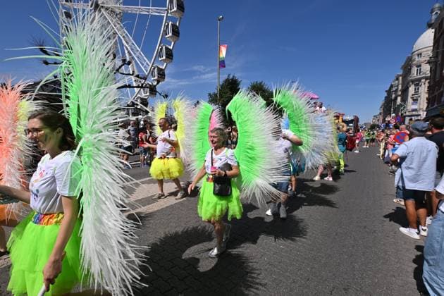 Antwerp Pride Parade ANTWERPEN, BELGIUM - AUGUST 08: Pride is a form of protest, and at the heart of Antwerp Pride activities is the Antwerp Pride Parade..The parade walks through the streets of Antwerp,mainly along the quays on August 08, 2026 in Antwerpen, Belgium, 08 08 2026 Antwerpen Belgium  Copyright: xBertxVanxDenxBrouckex