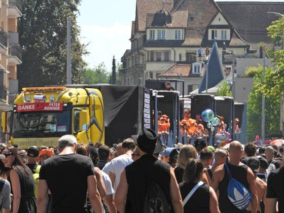 August 8, 2026, Switzerland, Zurich, Street Parade, Image 33: Street Parade raver on the Lovemobil
