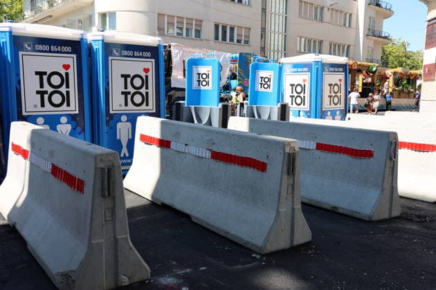 August 8, 2026, Switzerland, Zurich, Street Parade, Image 33: Street Parade, Barricade, Road Closure, Anti-Terrorism