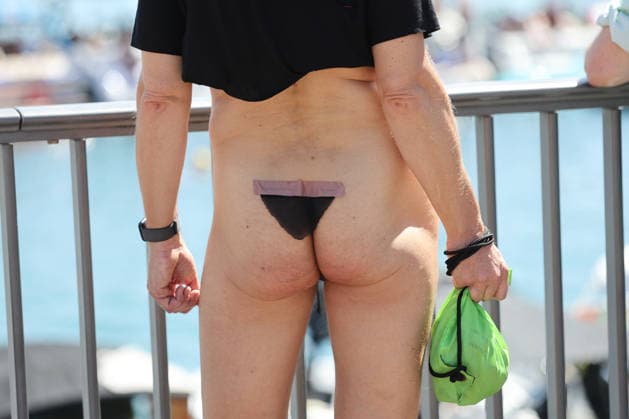 August 8, 2026, Zurich, SWITZERLAND, 33rd Zurich Street Parade: A scantily clad participant