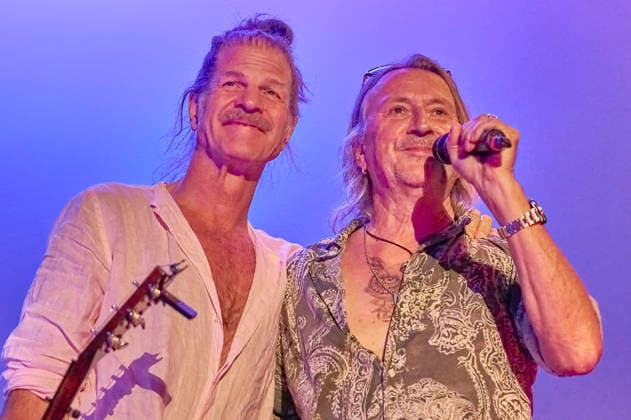 Philipp Feldtkeller, Howard F, and Dieter Thomas Kuhn at the preview of the documentary *Und es war Sommer* (And It Was Summer) by the Dieter Thomas Kuhn Band at the Seh Fest on the Gilde Parkbühne in Hanover, August 8, 2026 Foto:xU.xStammx xFuturexImagex sommer_6838