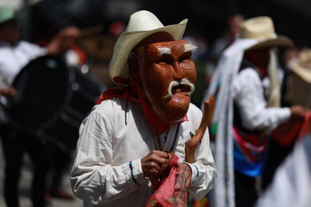 Mexico City marks International Day of the World s Indigenous Peoples MEXICO CITY, MEXICO - AUGUST 09: Participants wearing traditional regional attire perform during the Mega Calenda parade marking the International Day of the World s Indigenous Peoples, on Reforma Avenue, in Mexico City, Mexico on August 09, 2026. ??Hundreds of participants from different indigenous communities in Mexico gathered to celebrate their traditions and commemorate the International Day of the World s Indigenous Peoples, calling for the recognition of their rights, autonomy, and cultural heritage. Daniel Cardenas Anadolu Mexico City Mexico. Editorial use only. Please get in touch for any other usage.  Copyright: x2026xAnadoluxDanielxCardenasx