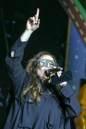 ARCOVERDE, PE - 09.08.2026: APRESENTAcaO DE ANA CAROLINA EM ARCOVERDE - On the main stage of the Pernambuco Meu Pais Festival in Arcoverde, Pernambuco, Ana Carolina, accompanied by her musicians, presented her show "25 Years". x2996166x  PabloxDexLuca