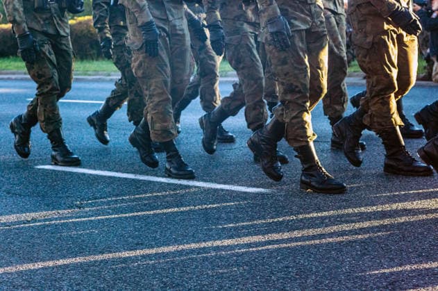 August 9, 2026, Warsaw, Mazovia, Poland: Polish troops march along the riverside during the parade rehearsal. Early in the morning of 9th August, Poland s armed forces, and those of allies stationed in the country, take part in a rehearsal in preparation for a parade on National Armed Forces Day on the 15th August. Soldiers muster as the sun rises over the Vistula River and march past grandstands prepared for dignitaries. The soldiers were followed by mechanised divisions travelling in tanks and a variety of armoured vehicles. Afterwards, Secretary of State in the Ministry of Defence, Pawel Bejda addresses a post-rehearsal press conference, where he is accompanied by the Chief of the General Staff of the Polish Armed Forces, General Wieslaw - ZUMAs197 20260809_aaa_s197_059 Copyright: xNeilxMiltonx