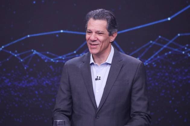Fernando Haddad and Tarcisio de Freitas face off in the first Band debate. Sao Paulo, SP. 09.08.2026 - Debate-SP - PT candidate for governor of Sao Paulo, Fernando Haddad, during the first election debate promoted by TV Bandeirantes, at the station s studio, in the Morumbi neighborhood, south of Sao Paulo, on the evening of Sunday, August 9, 2026.(Foto: Marina Uezima Brazil Photo Press Brazil Photo Press) INTERNATIONAL Sao Paulo Sao Paulo Brasil Copyright: xMarinaxUezimax