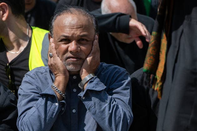 August 9, 2026, London, England, United Kingdom: Shia Muslims take part in the annual Arbaeen procession in Marble Arch in London, Britain, on August 9, 2026. Arbaeen marks the 40th day after the martyrdom of Imam Hussein, the grandson of the Prophet Muhammad. London United Kingdom - ZUMAk172 20260809_zip_k172_013 Copyright: xThomasxKrychx