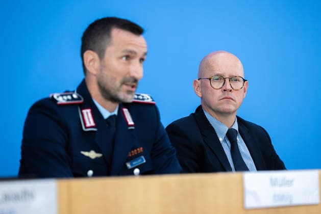 German Government Press Conference, Berlin, August 10, 2026: Martin Giese, Spokesperson for the Federal Foreign Office (AA), answers questions from the press at the Federal Press Conference