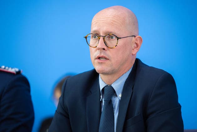 German Government Press Conference, Berlin, August 10, 2026: Martin Giese, Spokesperson for the Federal Foreign Office (AA), answers questions from the press at the Federal Press Conference