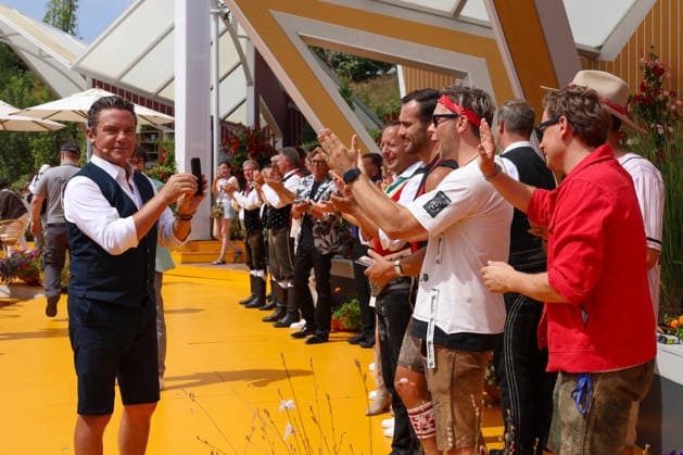 Rust, Germany, August 9, 2026 Immer wieder Sonntags at Europa-Park Rust, August 9, 2026 Pictured: Stefan Mross and his guests at Europa-Park Rust, Baden-Württemberg Copyright: xFotostandx xHettichx