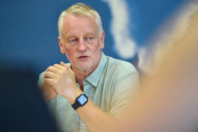The Saarland State Press Conference of the Saarland political parties took place on Monday, August 10, 2026, at the Saarland State Parliament in Saarbrücken. Pictured is Ulrich Commercon, SPD parliamentary group leader. bub