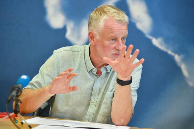 The Saarland State Press Conference of the Saarland political parties took place on Monday, August 10, 2026, at the Saarland State Parliament in Saarbrücken. Pictured is Ulrich Commercon, SPD parliamentary group leader. bub