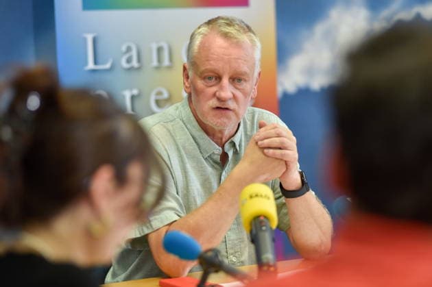 The Saarland State Press Conference of the Saarland political parties took place on Monday, August 10, 2026, at the Saarland State Parliament in Saarbrücken. Pictured is Ulrich Commercon, SPD parliamentary group leader. bub
