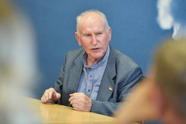 The Saarland State Press Conference of the Saarland political parties took place on Monday, August 10, 2026, at the Saarland State Parliament in Saarbrücken. Pictured: Josef Dörr, AfD parliamentary group leader. bub