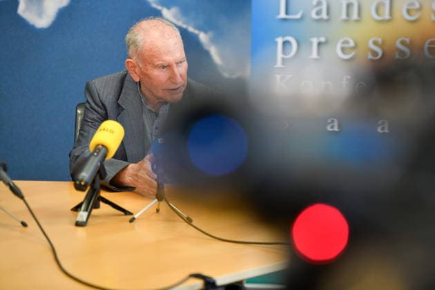 The Saarland State Press Conference of the Saarland political parties took place on Monday, August 10, 2026, at the Saarland State Parliament in Saarbrücken. Pictured: Josef Dörr, AfD parliamentary group leader. bub