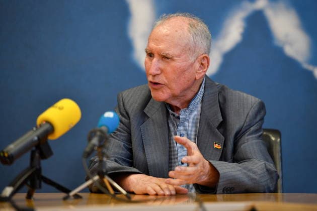 The Saarland State Press Conference of the Saarland political parties took place on Monday, August 10, 2026, at the Saarland State Parliament in Saarbrücken. Pictured: Josef Dörr, AfD parliamentary group leader. bub