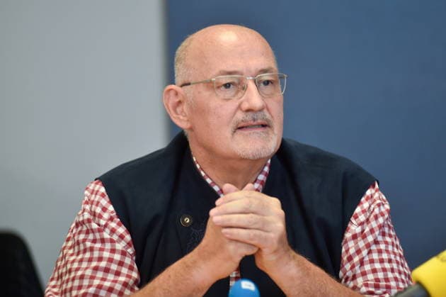 The Saarland State Press Conference of the Saarland political parties took place on Monday, August 10, 2026, at the Saarland State Parliament in Saarbrücken. Pictured is Christoph Schaufert, deputy parliamentary group leader of the AfD. bub