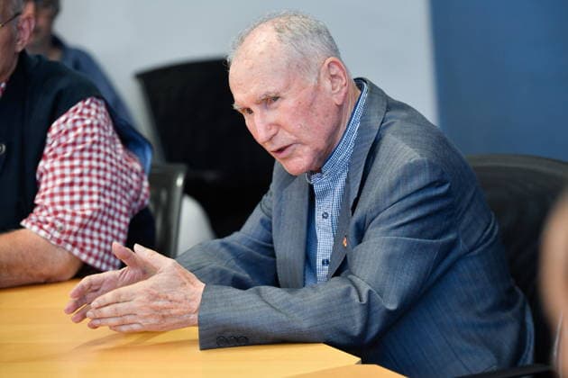 The Saarland State Press Conference of the Saarland political parties took place on Monday, August 10, 2026, at the Saarland State Parliament in Saarbrücken. Pictured: Josef Dörr, AfD parliamentary group leader. bub