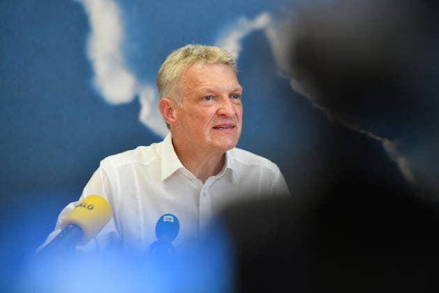 The Saarland State Press Conference of the Saarland political parties took place on Monday, August 10, 2026, at the Saarland State Parliament in Saarbrücken. Pictured is Stephan Toscani, CDU parliamentary group leader. bub