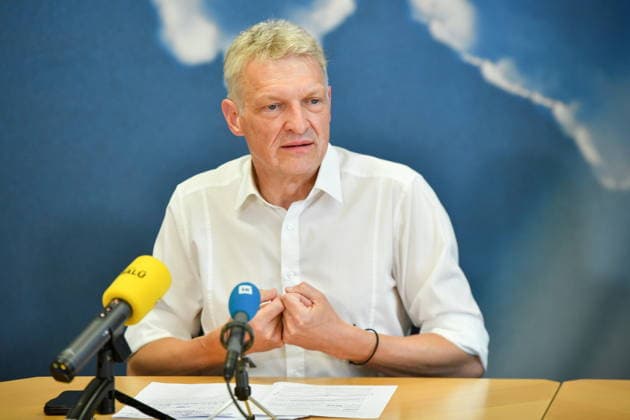 The Saarland State Press Conference of the Saarland political parties took place on Monday, August 10, 2026, at the Saarland State Parliament in Saarbrücken. Pictured is Stephan Toscani, CDU parliamentary group leader. bub