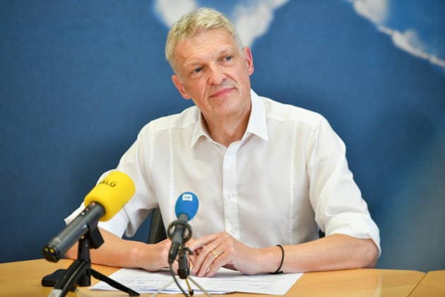 The Saarland State Press Conference of the Saarland political parties took place on Monday, August 10, 2026, at the Saarland State Parliament in Saarbrücken. Pictured is Stephan Toscani, CDU parliamentary group leader. bub