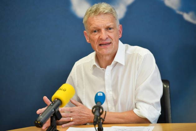The Saarland State Press Conference of the Saarland political parties took place on Monday, August 10, 2026, at the Saarland State Parliament in Saarbrücken. Pictured is Stephan Toscani, CDU parliamentary group leader. bub