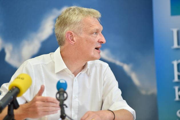 The Saarland State Press Conference of the Saarland political parties took place on Monday, August 10, 2026, at the Saarland State Parliament in Saarbrücken. Pictured is Stephan Toscani, CDU parliamentary group leader. bub
