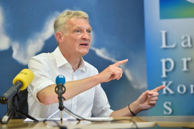 The Saarland State Press Conference of the Saarland political parties took place on Monday, August 10, 2026, at the Saarland State Parliament in Saarbrücken. Pictured is Stephan Toscani, CDU parliamentary group leader. bub