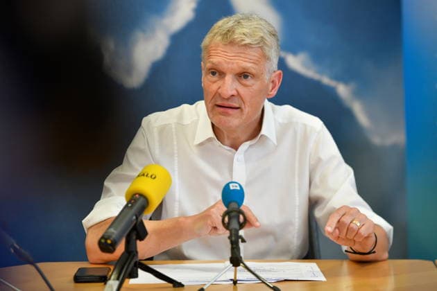 The Saarland State Press Conference of the Saarland political parties took place on Monday, August 10, 2026, at the Saarland State Parliament in Saarbrücken. Pictured is Stephan Toscani, CDU parliamentary group leader. bub